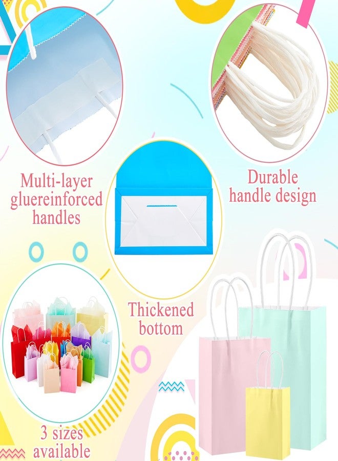 Dunzoom 208 Pcs Gift Bags Assorted Sizes with Handle Set Including 48 Gift Bags Variety Size Bulk (Small 6, Medium 9, Large 13) and 160 Tissue Paper for Christmas Birthday Baby Shower Bridal Shower - Image 4